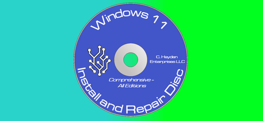 Windows 11 DVD Disc For Install/Repair [WITH GUIDE]